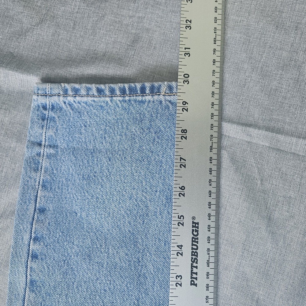 Levi's 501 Premium Original Chaps Jeans Womens 25x30 Button Fly High Rise - Picture 10 of 16